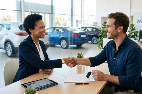 DriveWise advisor meeting with a borrower